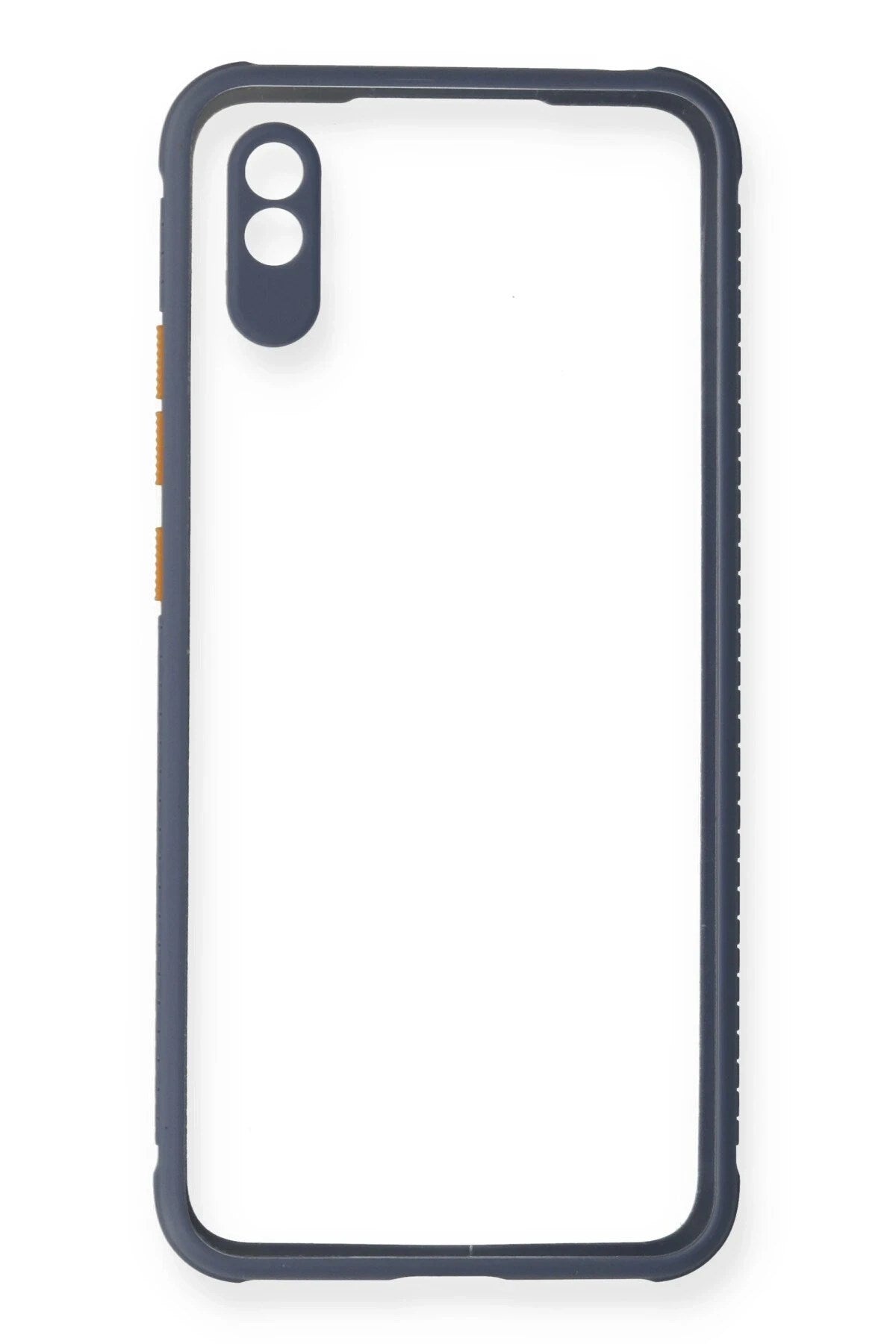 Mey İthalat® Redmi 9A Kılıf Miami Şeffaf Silikon - Gri