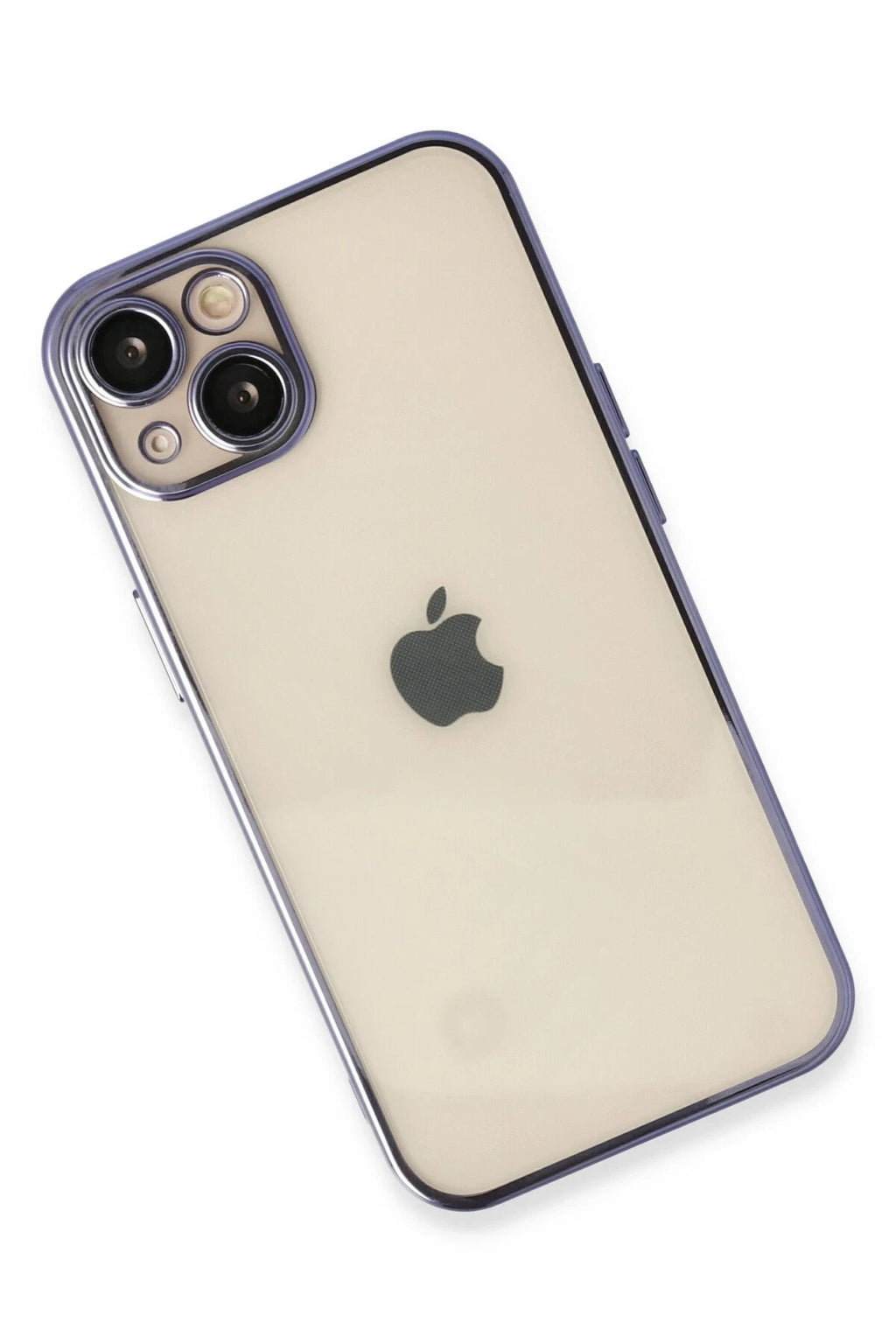 Mey İthalat® iPhone 14 Kılıf Lensli Silikon - Mor