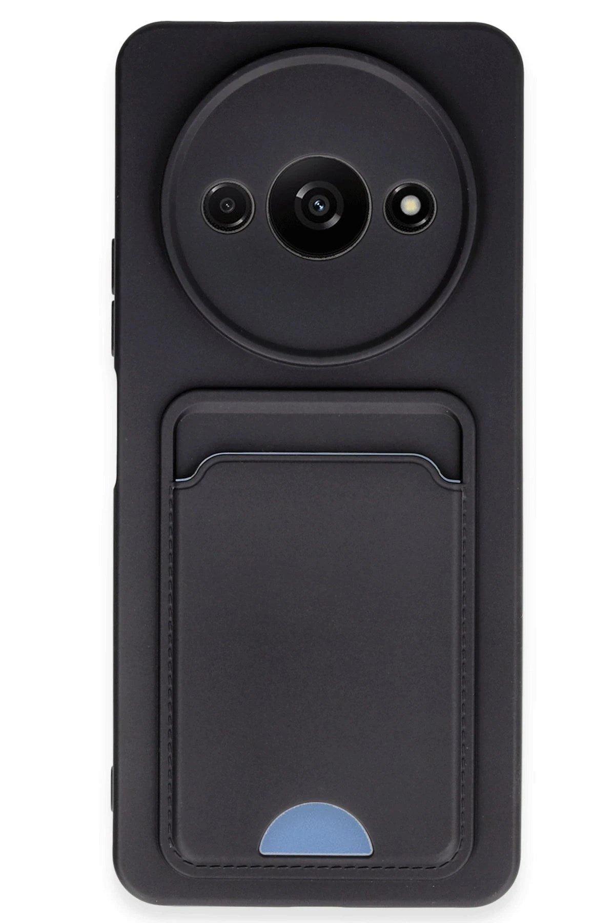 Mey İthalat® Redmi A3 4G Kılıf Kelvin Kartvizitli Silikon - Siyah