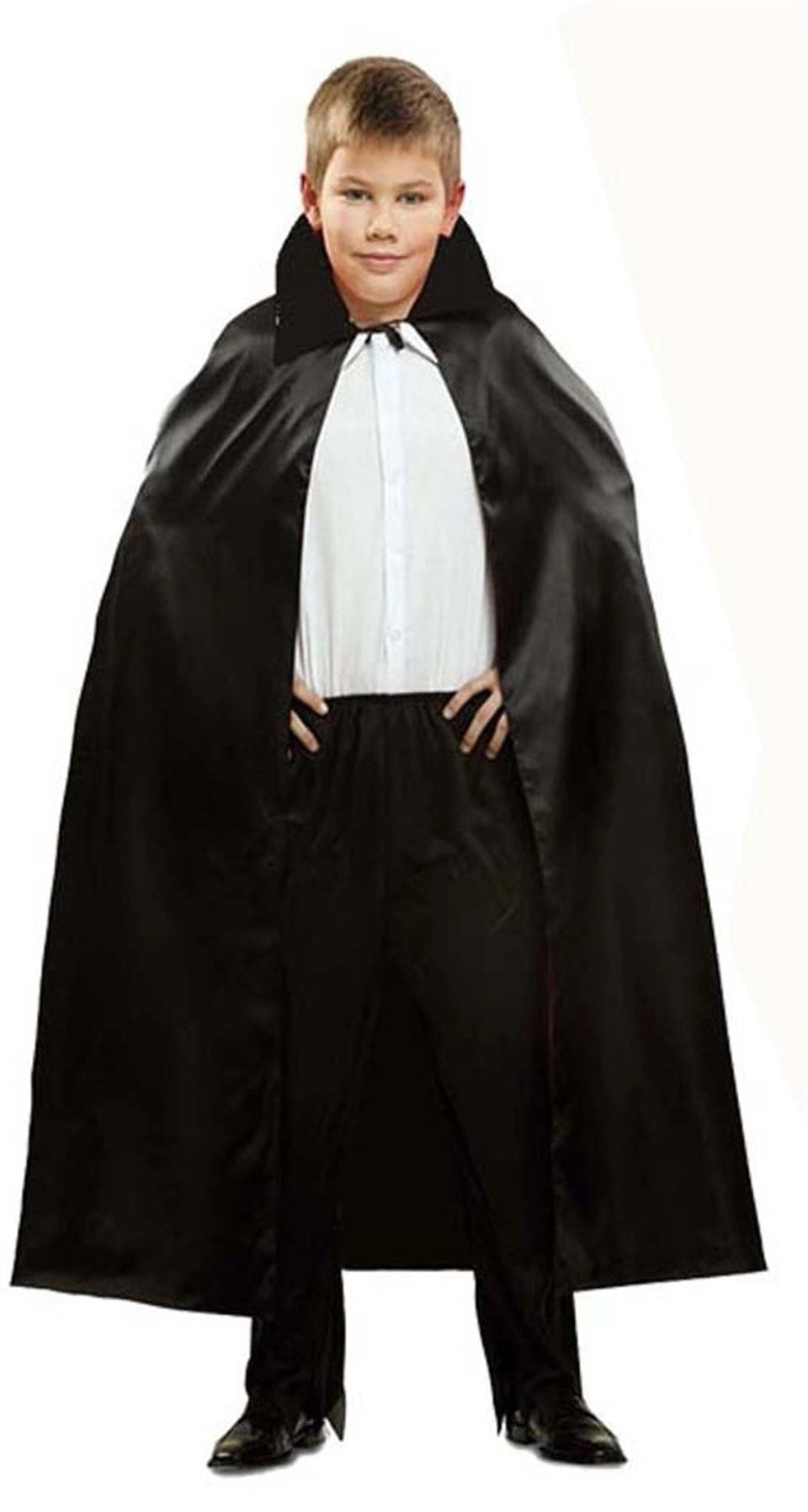 Mey İthalat® Siyah Renk Yakalı Halloween Pelerini 90 cm