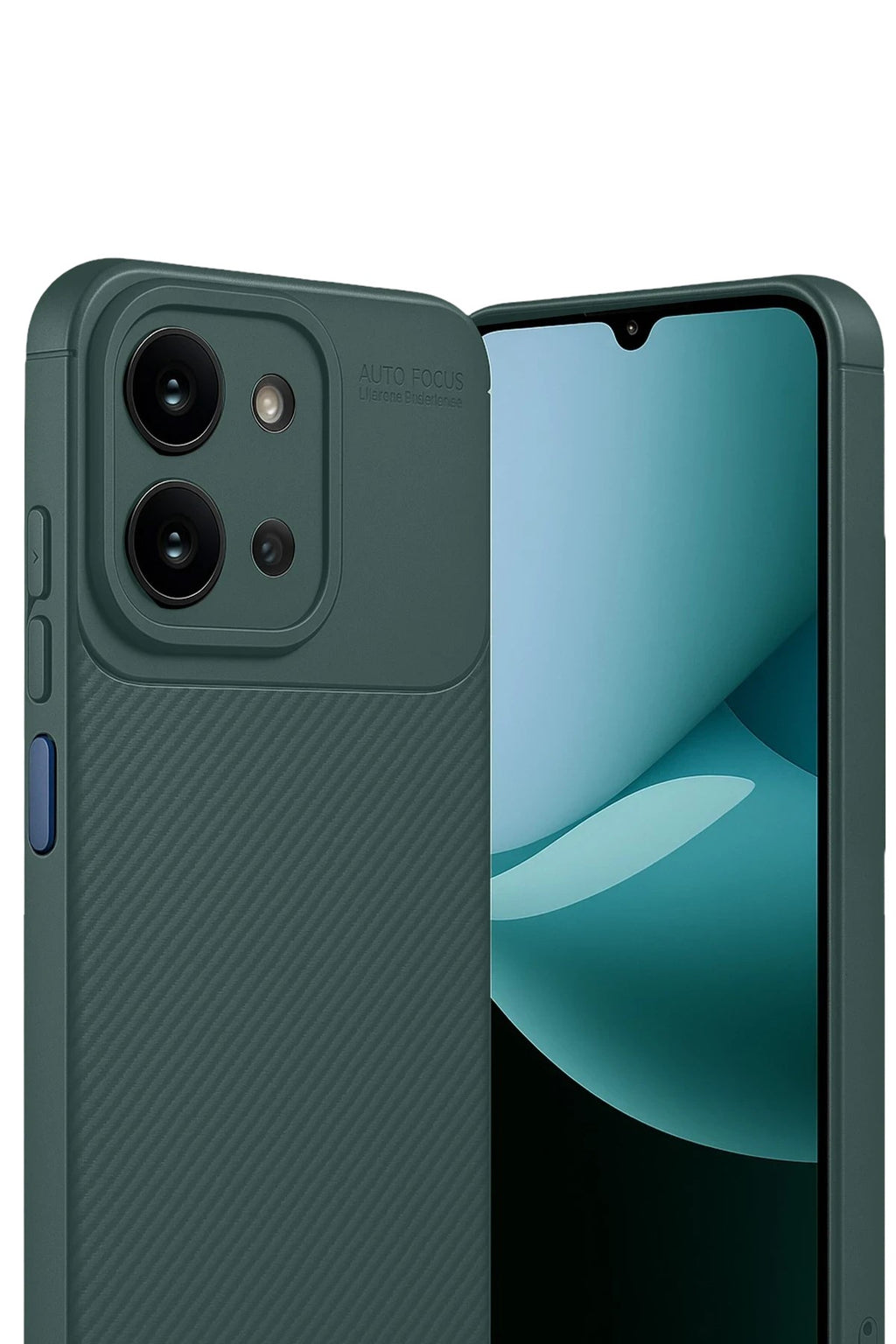 Mey İthalat® Redmi 15C 4G Auto Focus Karbon Kapak - Koyu Yeşil