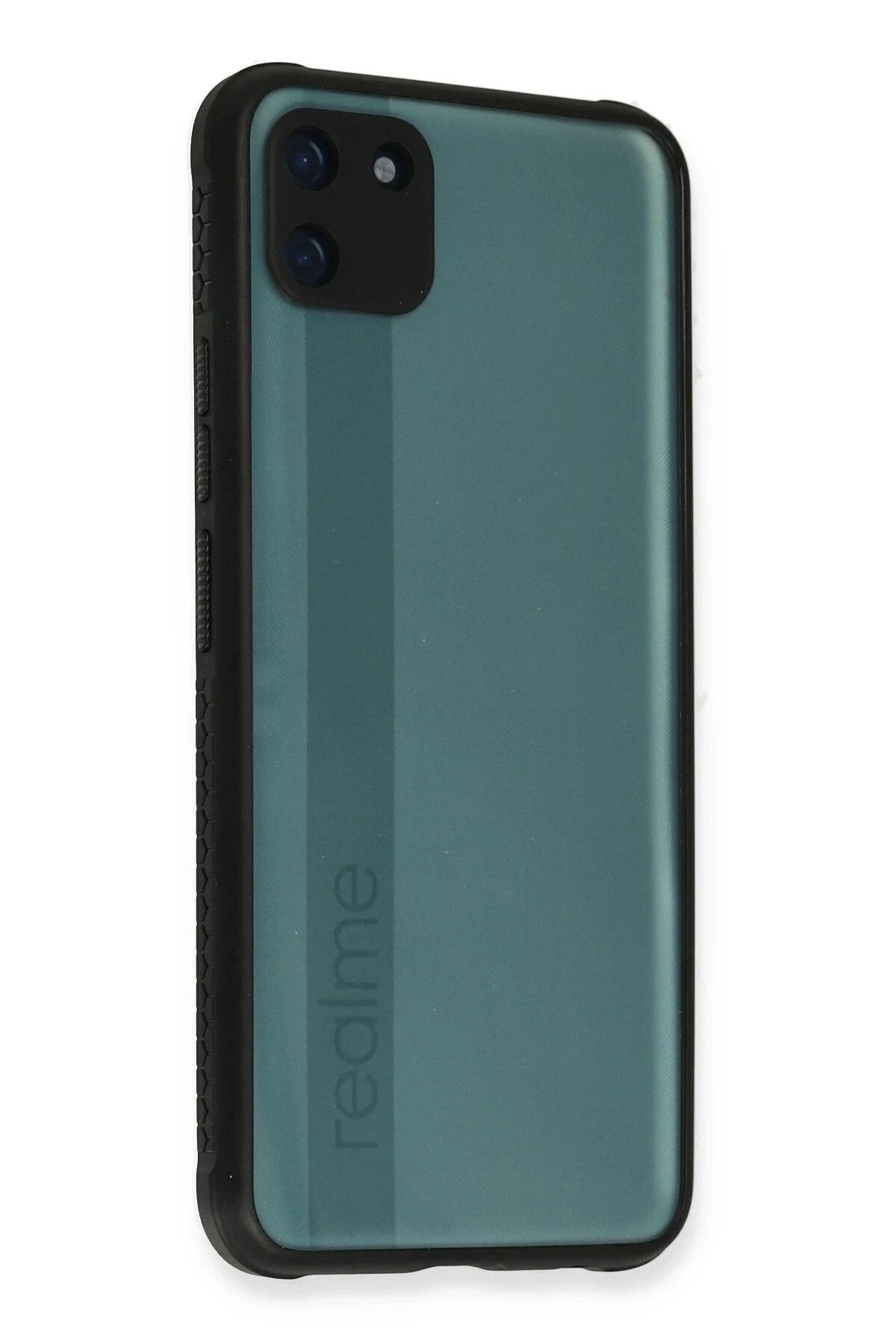 Mey İthalat® Realme C11 Kılıf Miami Şeffaf Silikon - Siyah