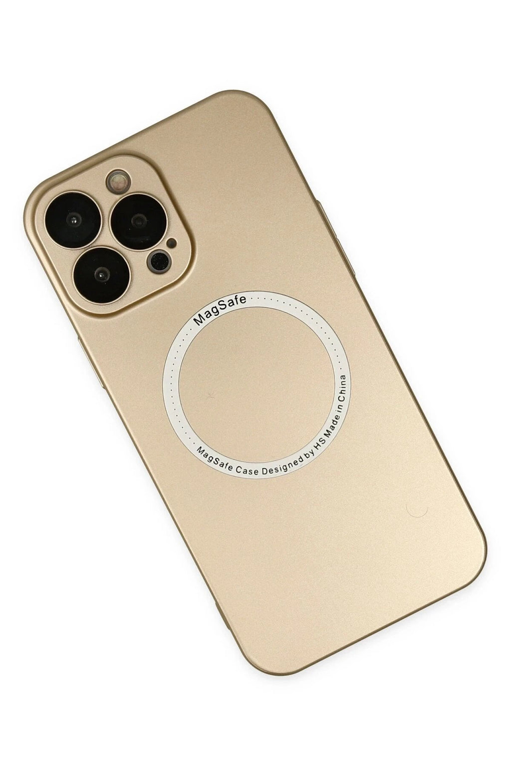 Mey İthalat® iPhone 13 Pro Kılıf Jack Magneticsafe Lens Silikon - Gold
