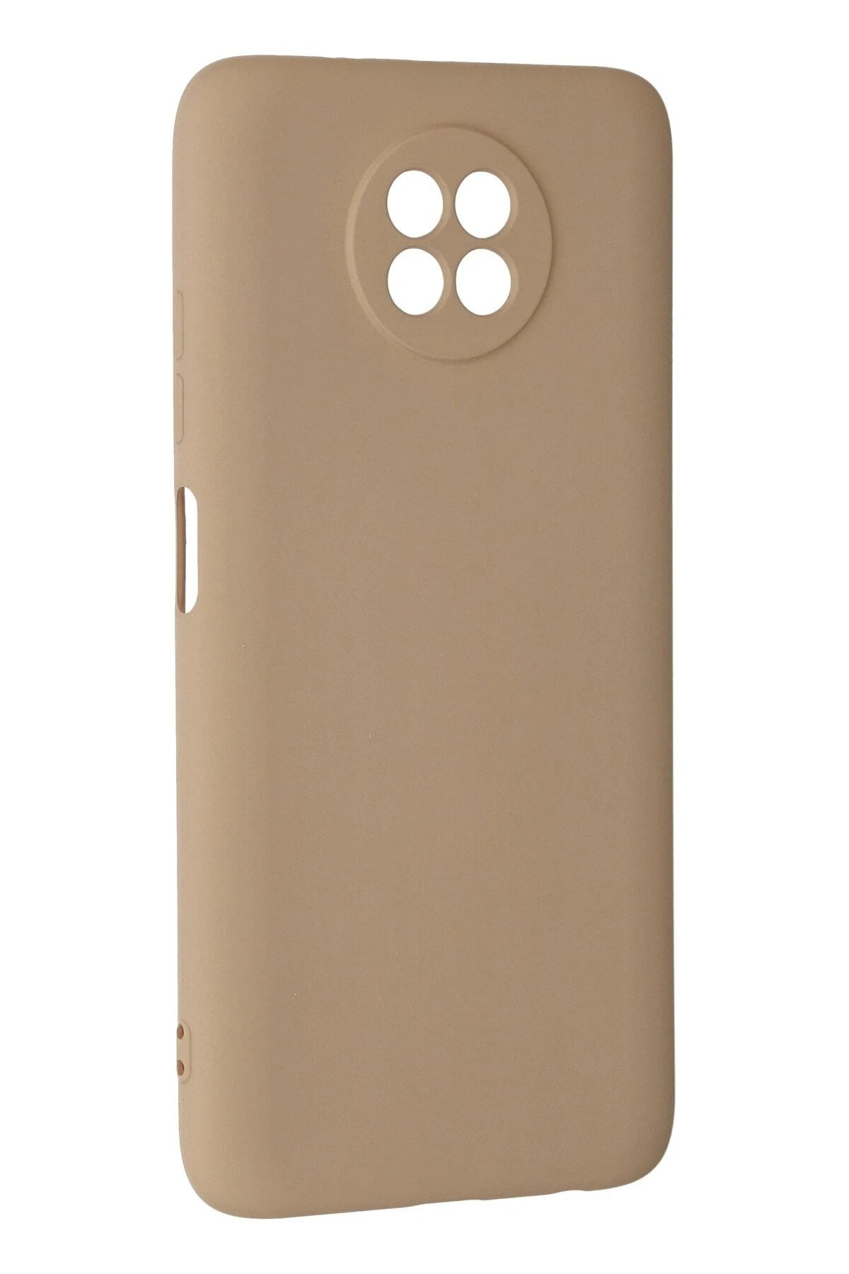 Mey İthalat® Redmi Note 9 5G Kılıf Nano içi Kadife Silikon - Bej