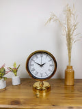 Gold Metal Retro Masa Saati 25×20 cm