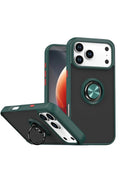 Mey İthalat® iPhone 17 Pro Montreal Yüzüklü Silikon Kapak - Yeşil