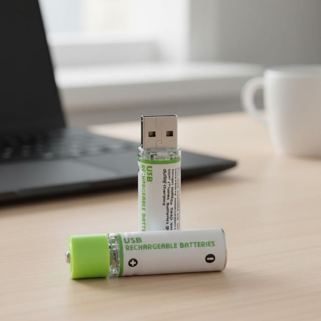 USB Şarjlı 1450mAh AA 1.2V Lityum Kalem Pil – 2’li Set, Tekrar Şarj Edilebilir Uzun Ömürlü Dönüştürülebilir Batarya