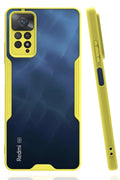 Mey İthalat® Redmi Note 11 Pro Kılıf Platin Silikon - Sarı
