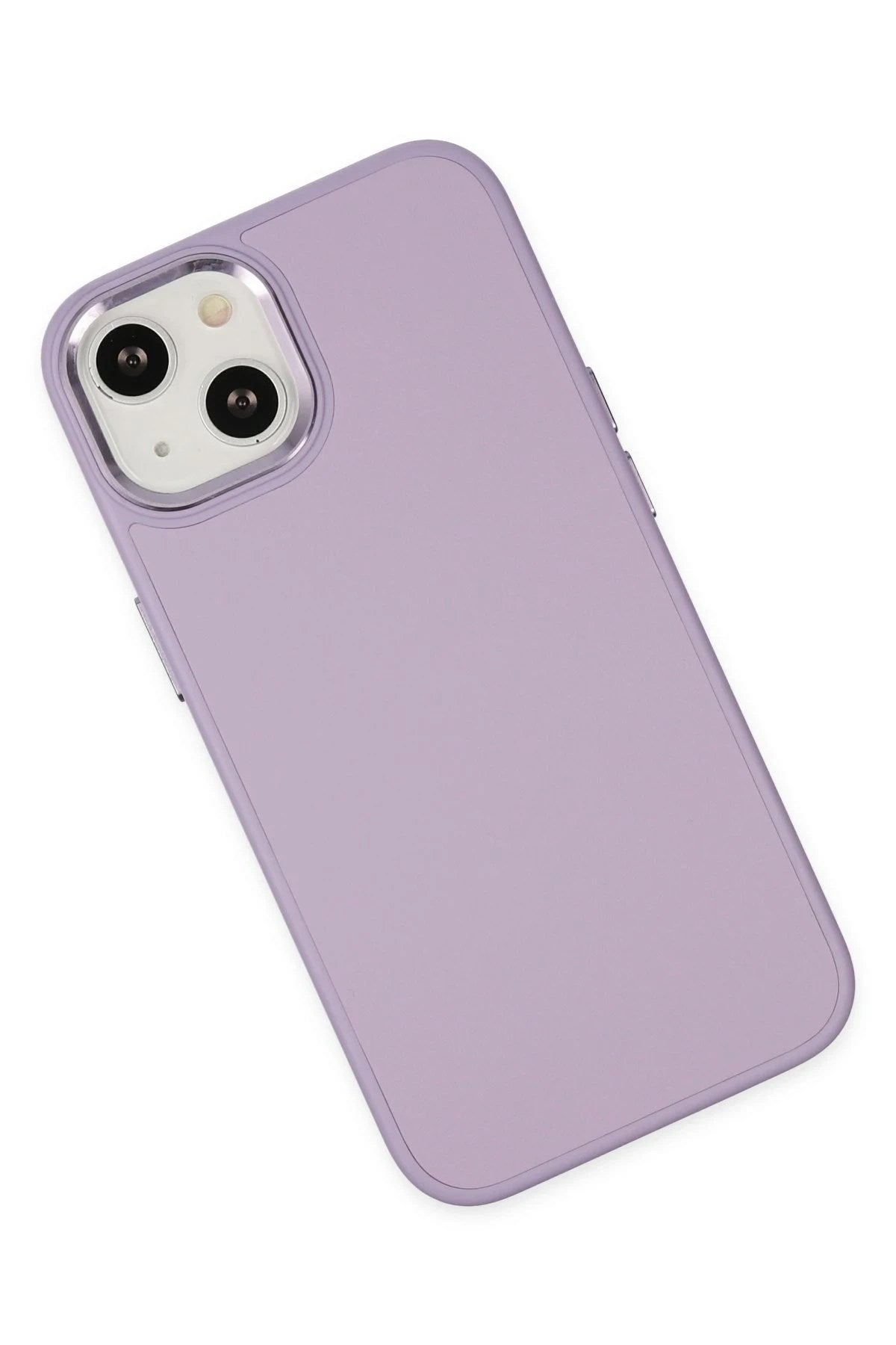 Mey İthalat® iPhone 14 Plus Kılıf Asya Deri Silikon - Lila
