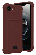 Mey İthalat® iPhone 16E Kelvin Kartvizitli Silikon - Bordo