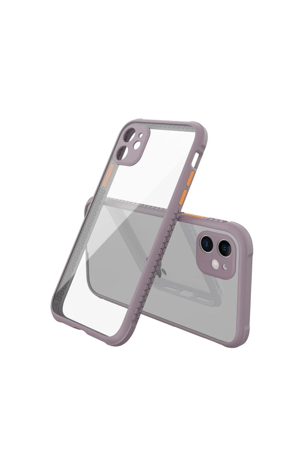 Mey İthalat® iPhone 12 Mini Kılıf Miami Şeffaf Silikon - Açık Mor