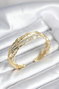 Mey İthalat® Gold Renk Pirinç Vintage Kadın Bileklik