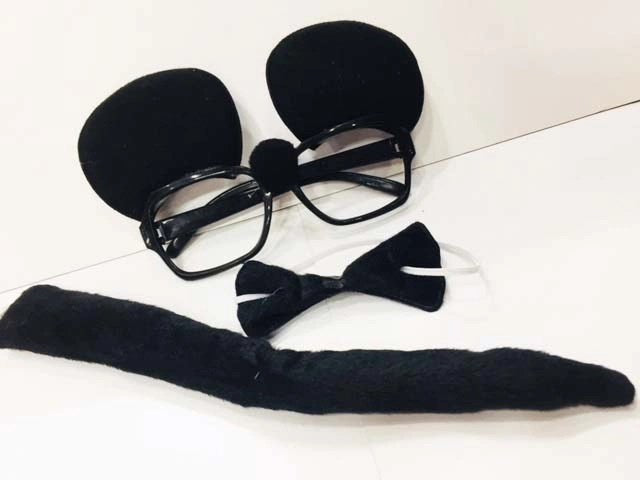 Mey İthalat® Mickey Mouse Gözlüğü Papyonu Kuyruğu Seti