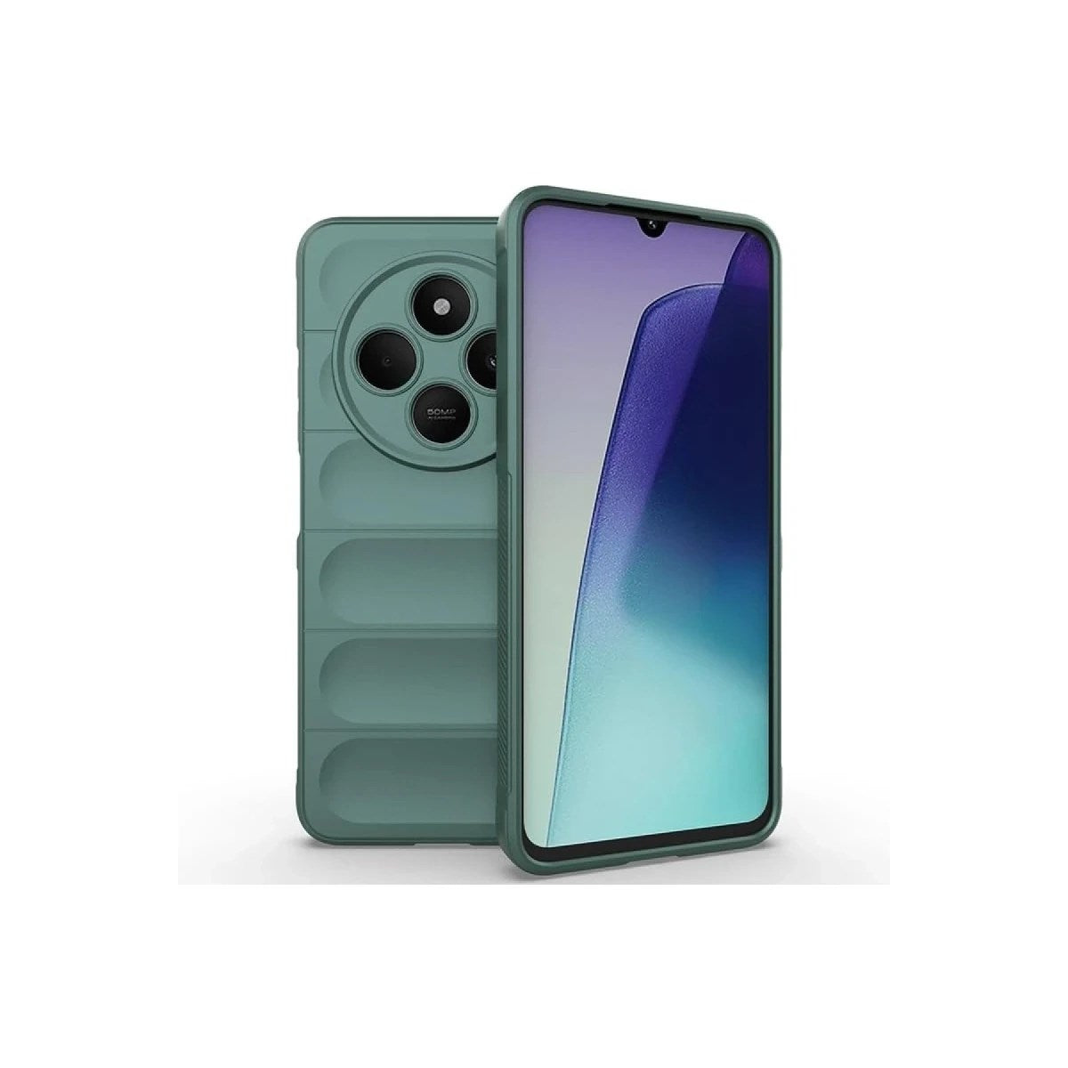 Mey İthalat® Redmi 14C Kılıf Optimum Silikon - Koyu Yeşil