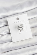 Mey İthalat® Gümüş Renk Pirinç Diken Model Kıkırdak Earcuff Küpe