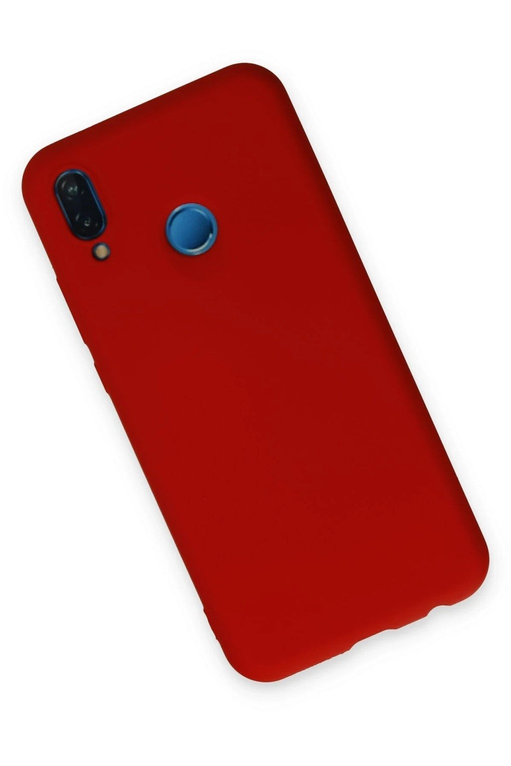 Mey İthalat® Huawei P20 Lite Kılıf Nano içi Kadife Silikon - Kırmızı