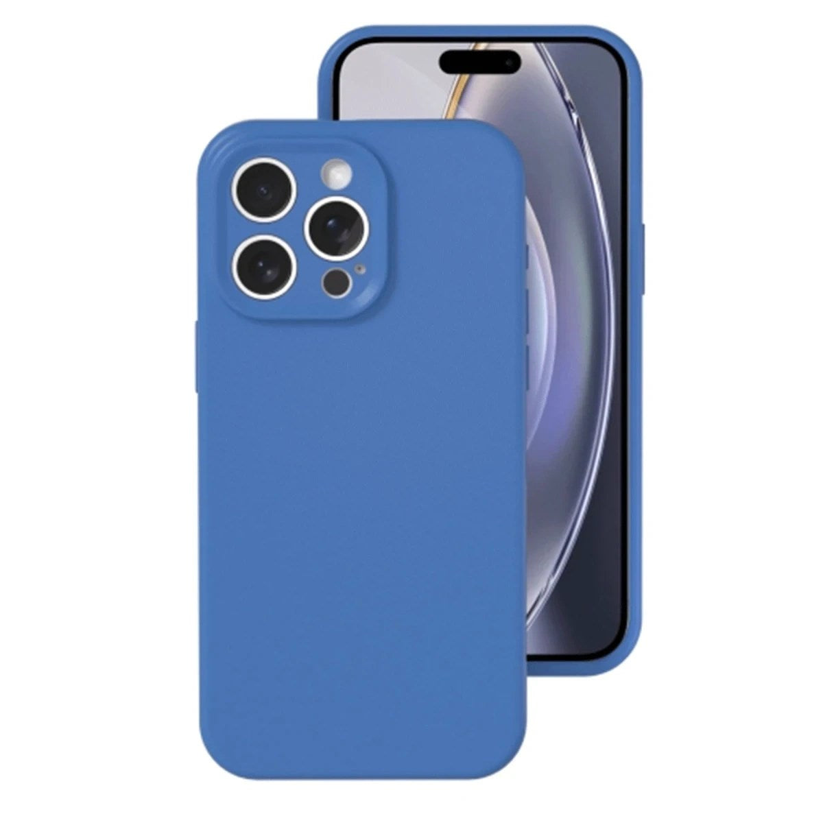 Mey İthalat® iPhone 16 Pro Kılıf Nano içi Kadife Silikon - Mavi
