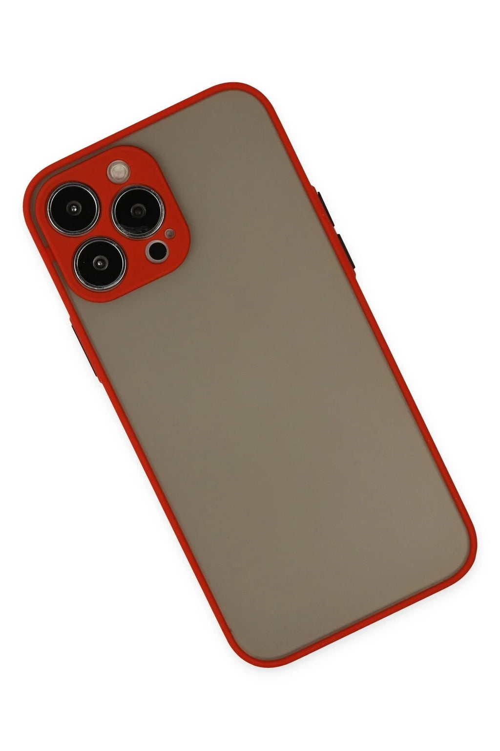 Mey İthalat® iPhone 14 Pro Kılıf Montreal Silikon Kapak - Kırmızı
