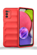 Mey İthalat® Samsung Galaxy A03S Kılıf Optimum Silikon - Kırmızı