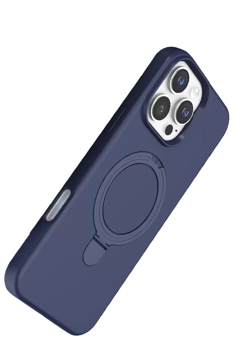 Mey İthalat® iPhone 16 Pro Max Regal Magsafe Standlı Kapak - Lacivert