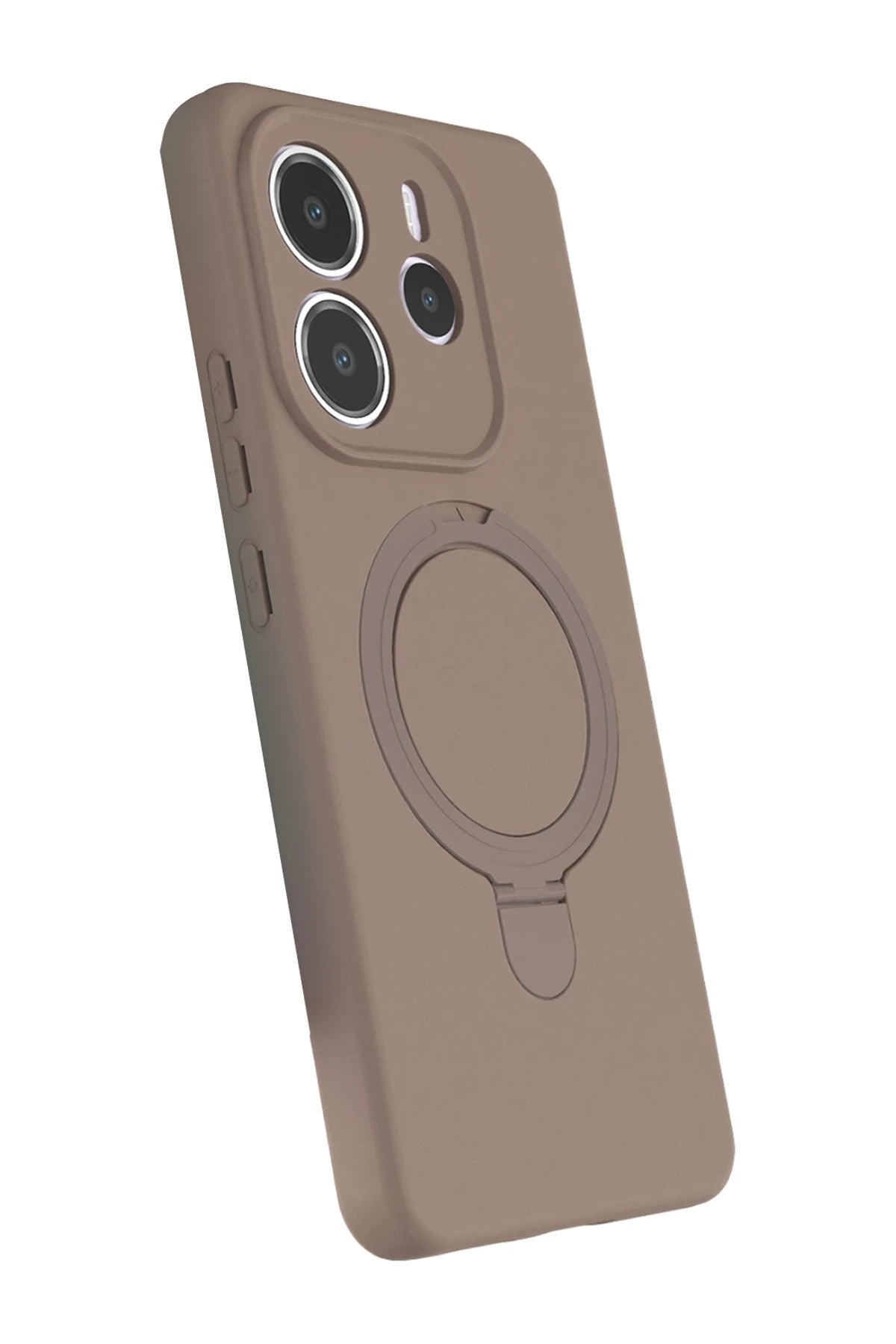 Mey İthalat® Redmi Note 14 4G Regal Magsafe Standlı Kapak - Çöl Titanyum