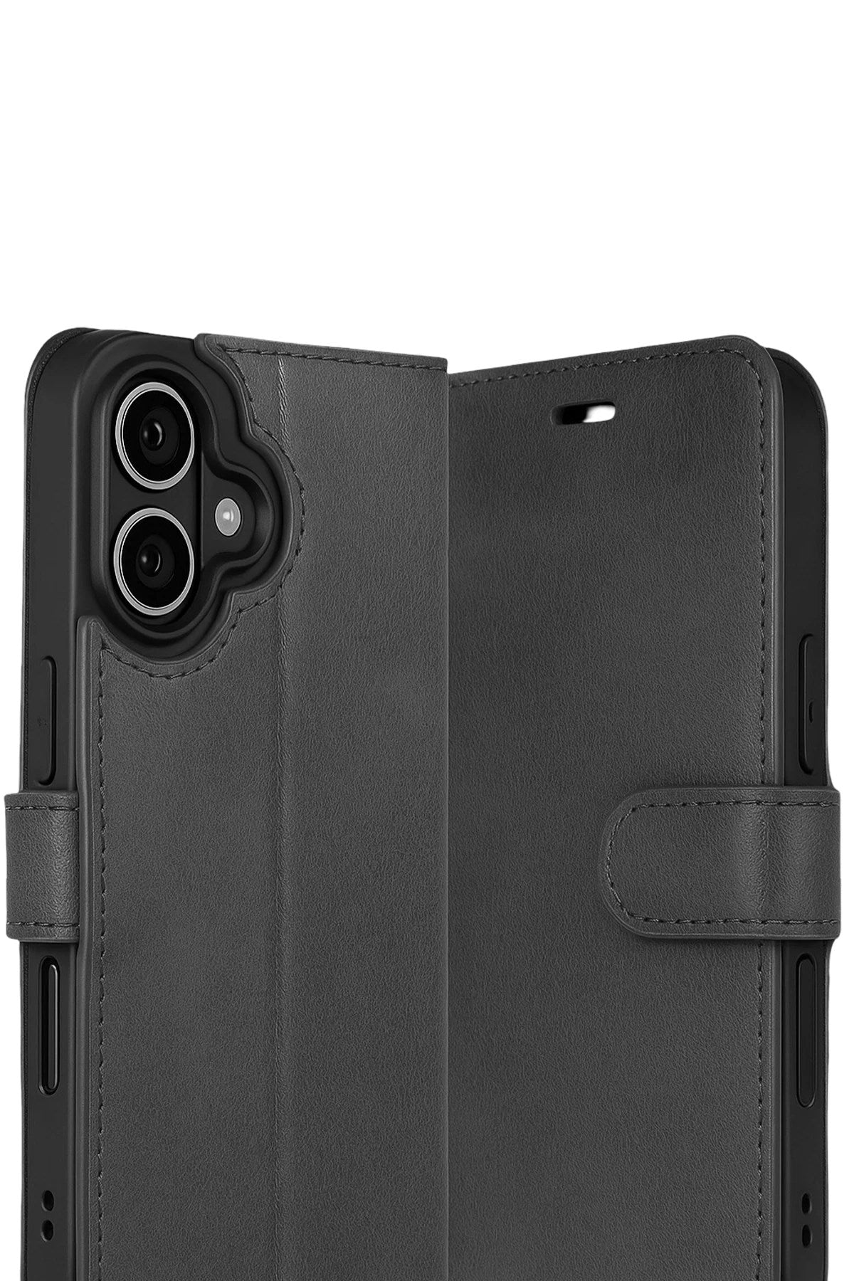 Mey İthalat® iPhone 17 Trend S Plus Kapaklı Kılıf - Siyah
