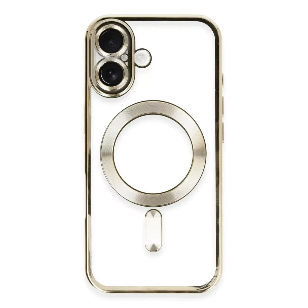 Mey İthalat® iPhone 16 Kılıf Kross Magneticsafe Kapak - Gold