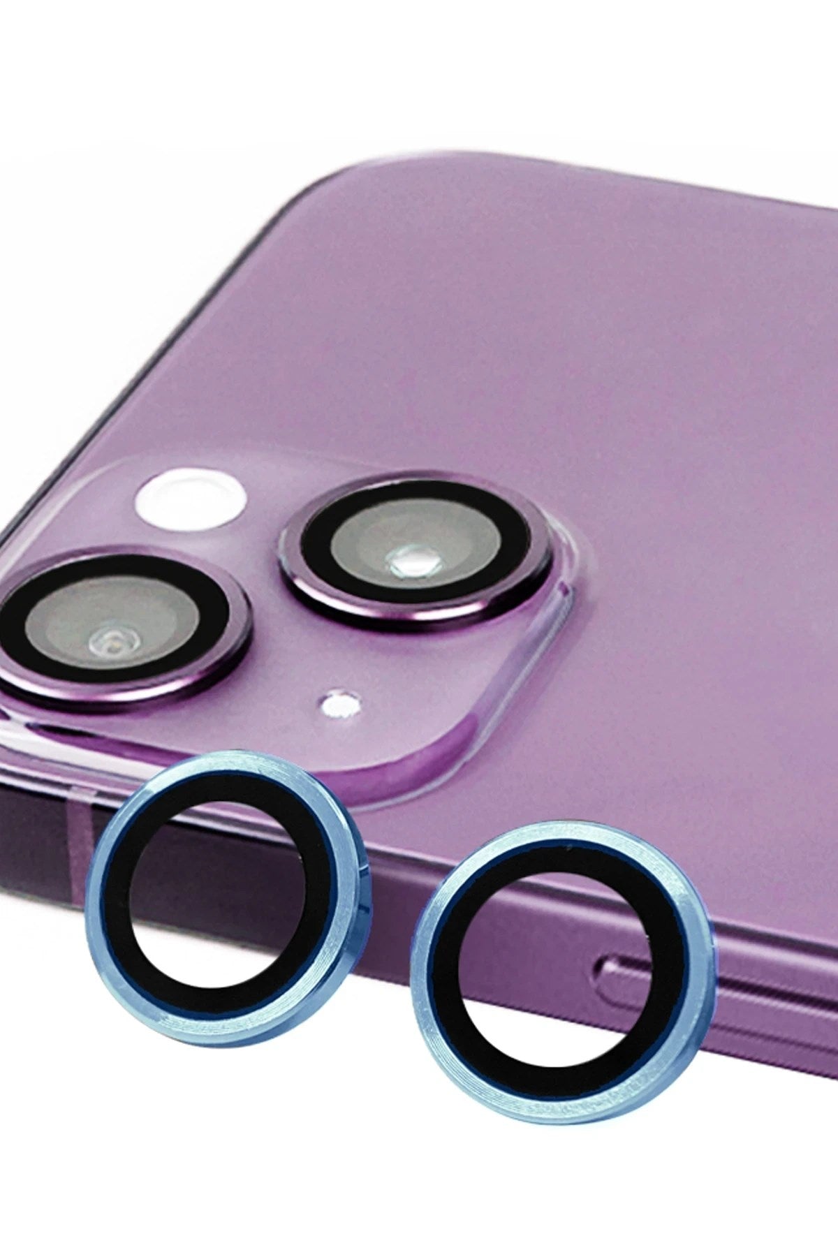 Mey İthalat® iPhone 13 Raze Metal Kamera Lens - Mavi