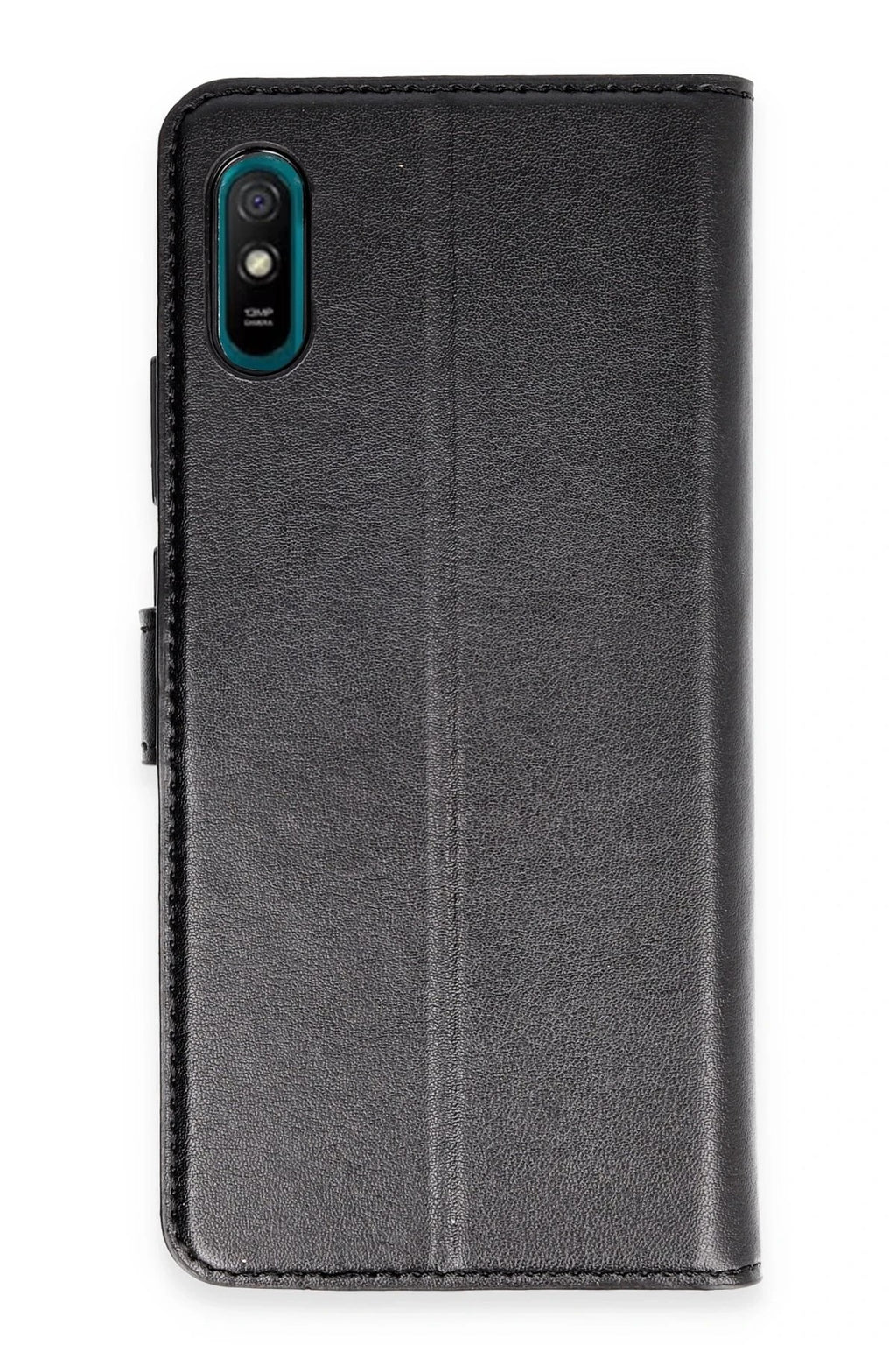 Mey İthalat® Redmi 9A Kılıf Trend S Plus Kapaklı Kılıf - Siyah