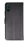Mey İthalat® Redmi 9A Kılıf Trend S Plus Kapaklı Kılıf - Siyah
