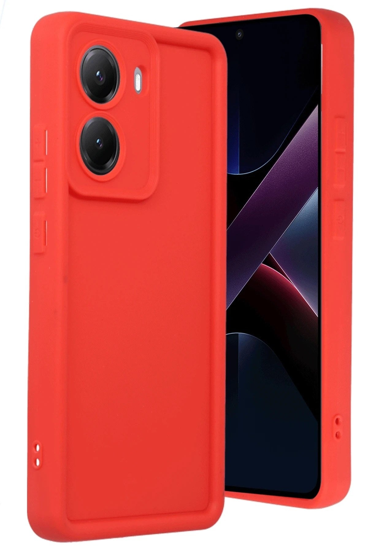 Mey İthalat® Poco X7 Pro Viera Silikon - Kırmızı