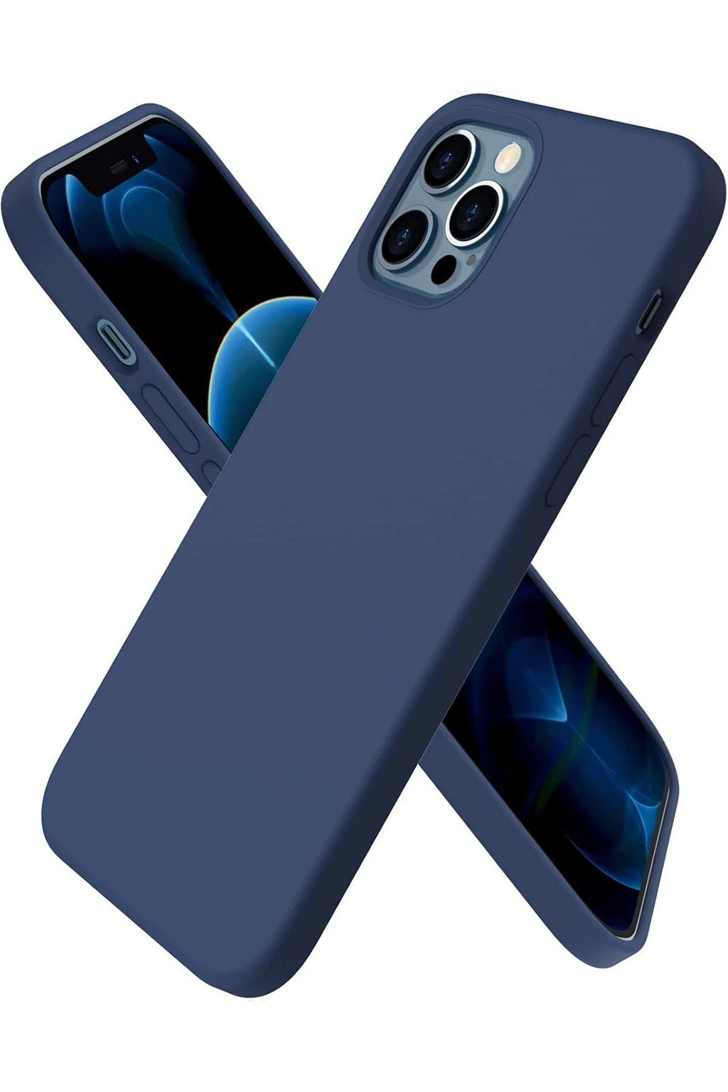 Mey İthalat® iPhone 12 Pro Kılıf First Silikon - Lacivert
