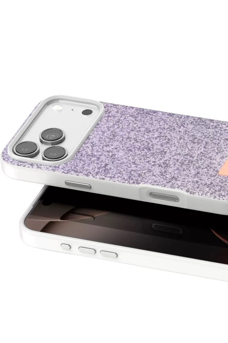 Mey İthalat® iPhone 17 Pro Max Bright Simli Kapak - Lila