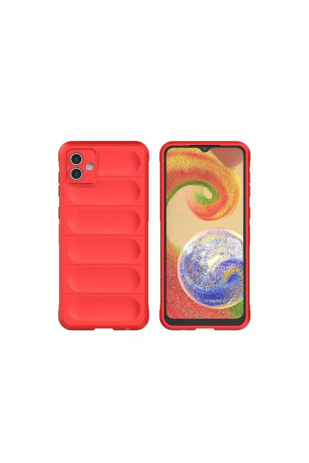 Mey İthalat® Samsung Galaxy A06 Kılıf Optimum Silikon - Kırmızı