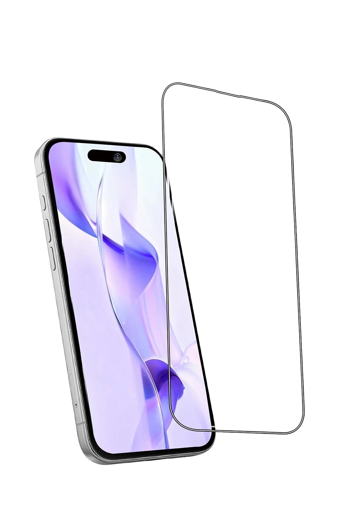 Mey İthalat® iPhone 16 Pro Bilvis 5in1 3D Magic Cam Ekran Koruyucu - Siyah