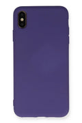 Mey İthalat® iPhone XS Max Kılıf Nano içi Kadife Silikon - Mor