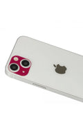 Mey İthalat® iPhone 13 Rainbow Kamera Lens Koruma Cam - Koyu Kırmızı