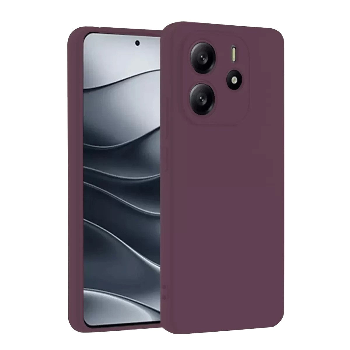 Mey İthalat® Redmi Note 14 4G Kılıf First Silikon - Mürdüm