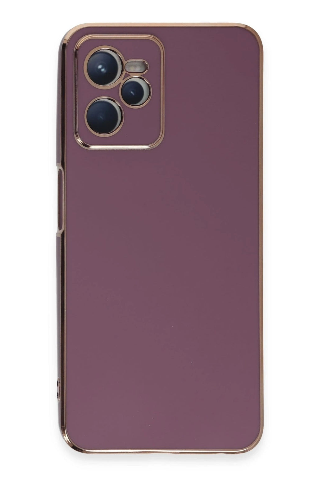 Mey İthalat® Realme C35 Kılıf Volet Silikon - Mor