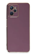 Mey İthalat® Realme C35 Kılıf Volet Silikon - Mor
