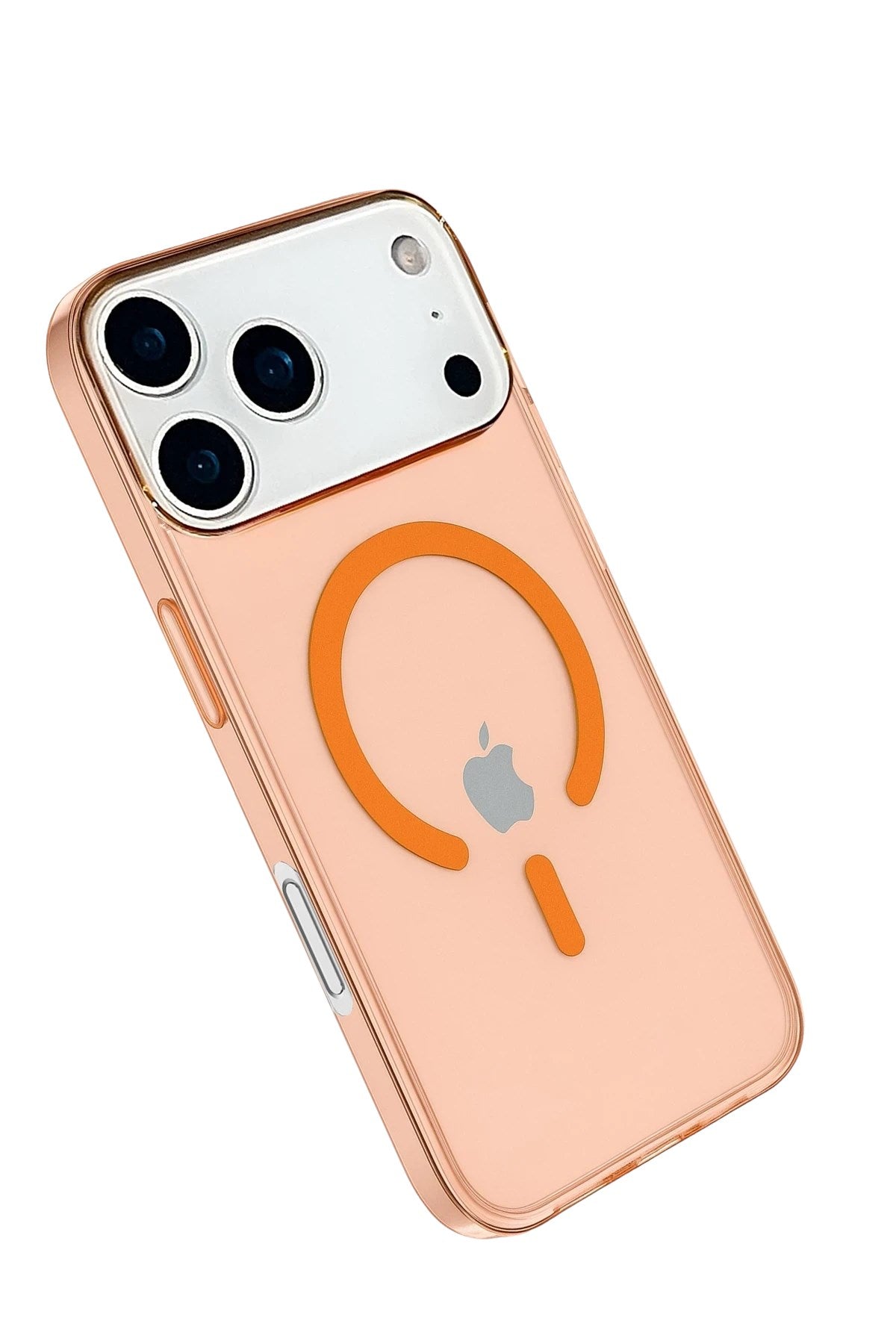Mey İthalat® iPhone 17 Pro Kılıf Pc Real Magsafe Kapak - Turuncu