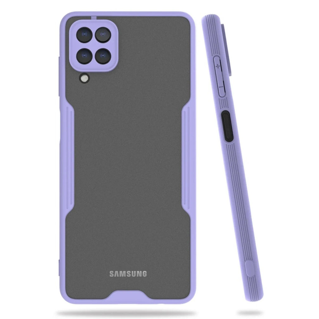 Mey İthalat® Samsung Galaxy A22 Kılıf Platin Silikon - Lila