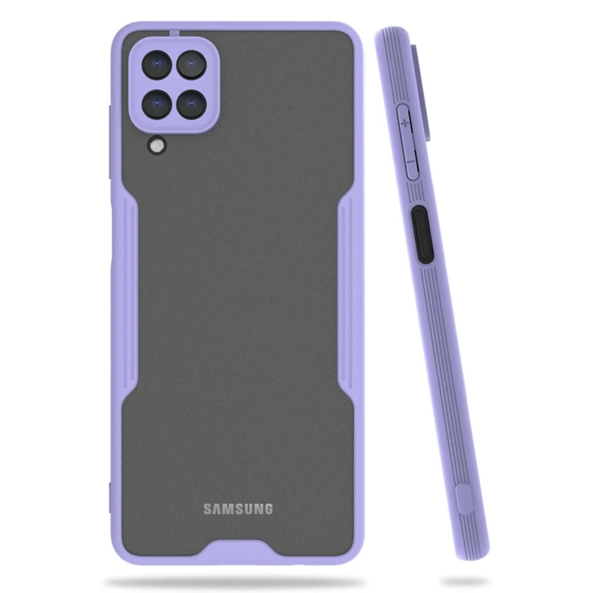 Mey İthalat® Samsung Galaxy A22 Kılıf Platin Silikon - Lila