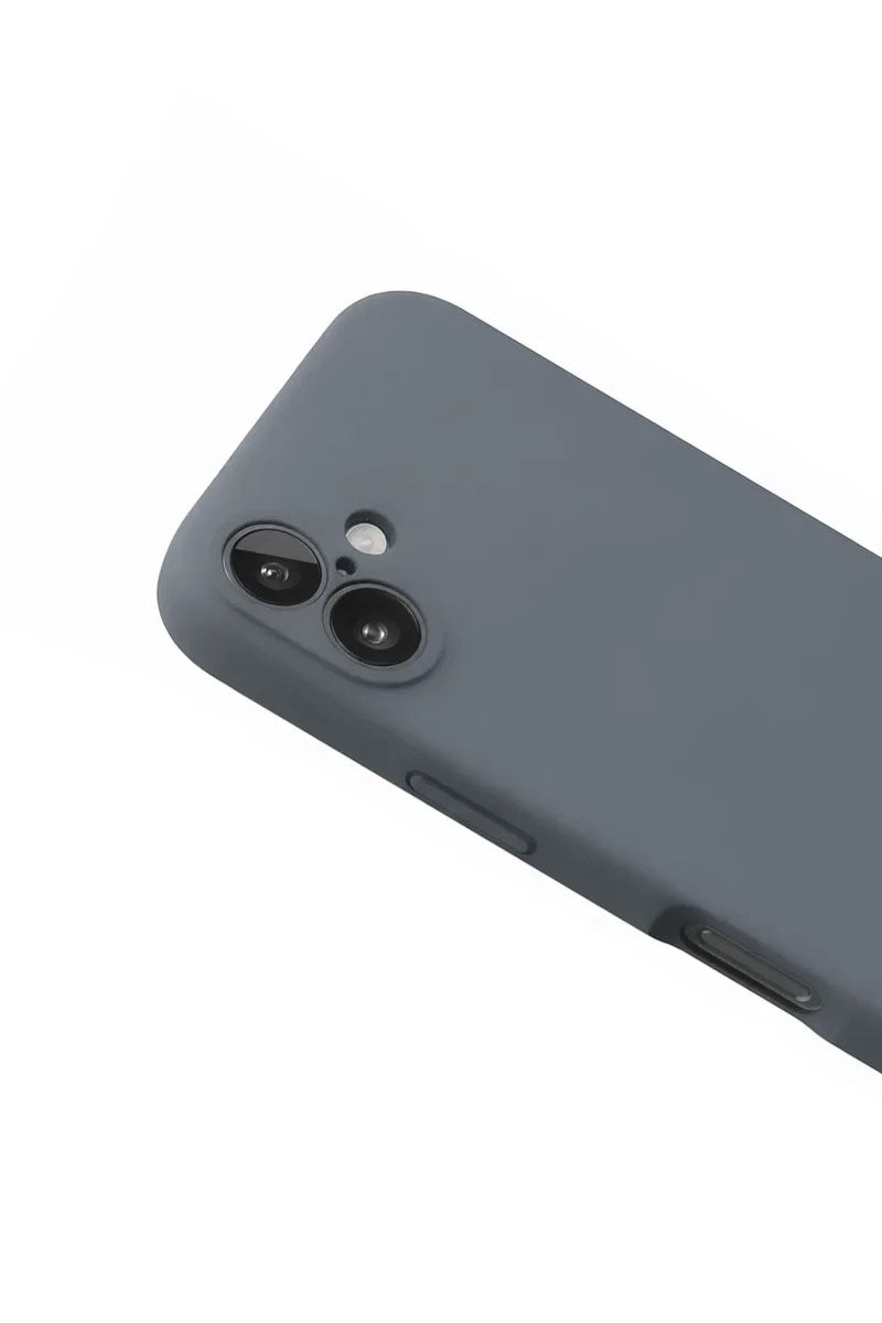 Mey İthalat® iPhone 16 Plus Kılıf Nano içi Kadife Silikon - Gri