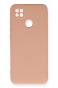 Mey İthalat® Redmi 9C Kılıf Nano içi Kadife Silikon - Pudra