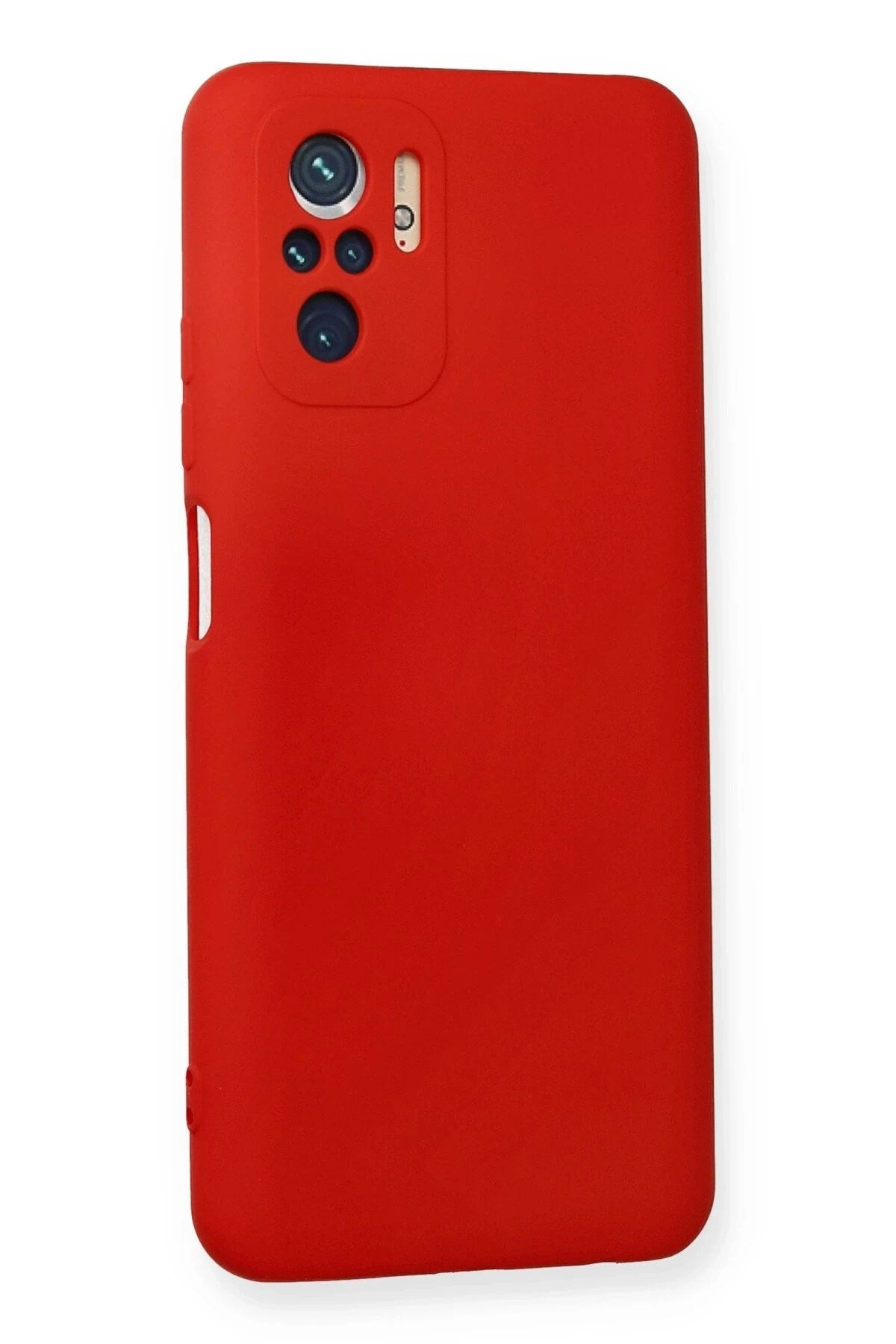 Mey İthalat® Redmi Note 10 Kılıf Nano içi Kadife Silikon - Kırmızı