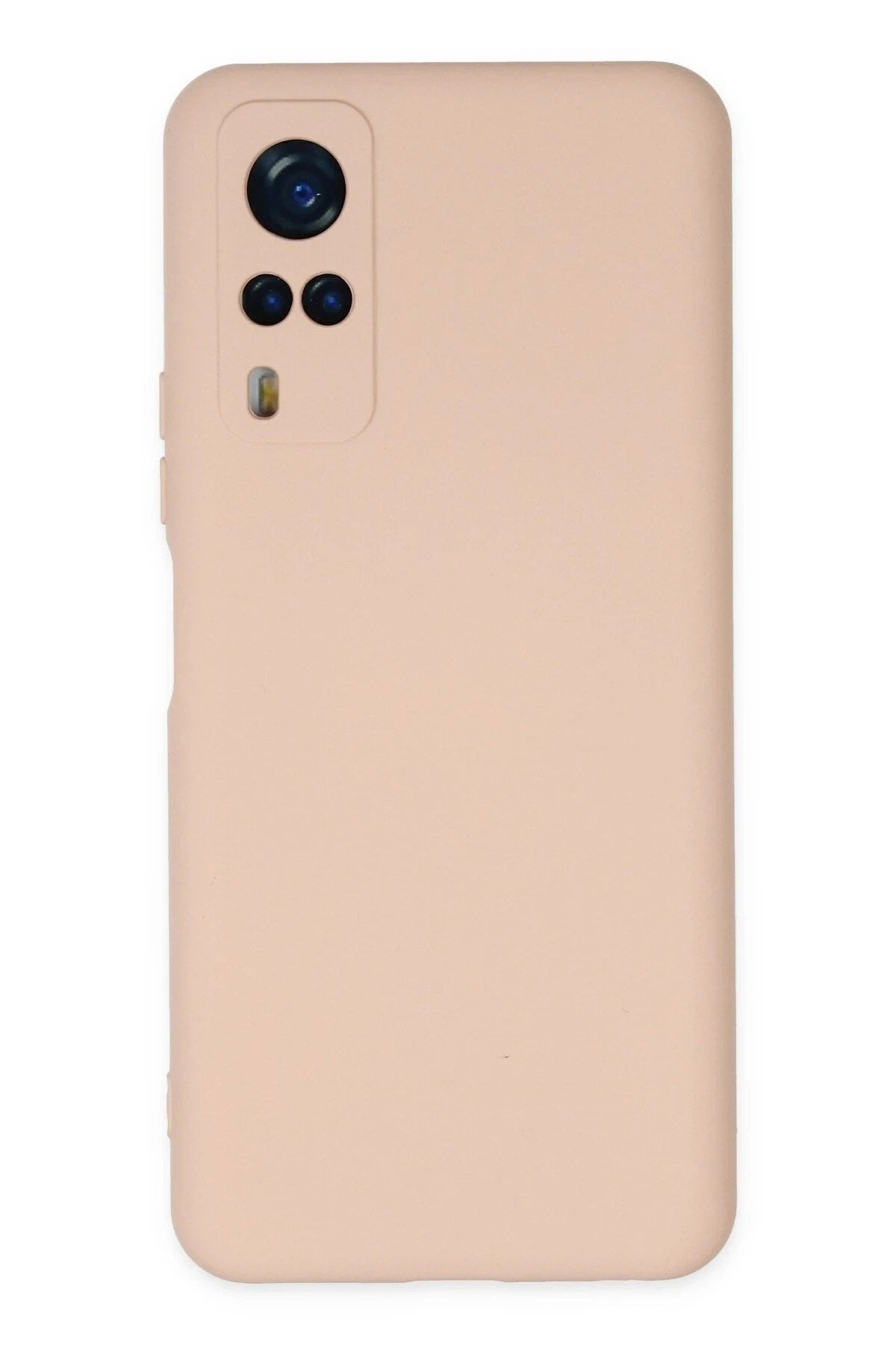 Mey İthalat® Vivo Y53S Kılıf Nano içi Kadife Silikon - Pudra