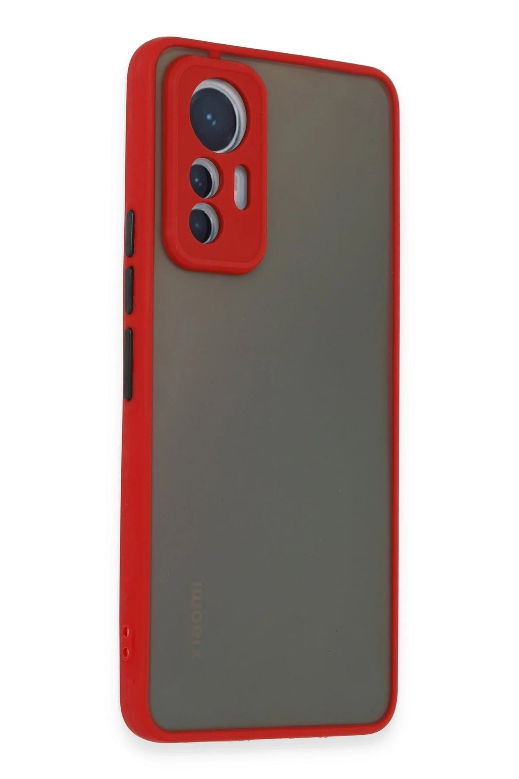 Mey İthalat® Mi 12 Lite Kılıf Montreal Silikon Kapak - Kırmızı