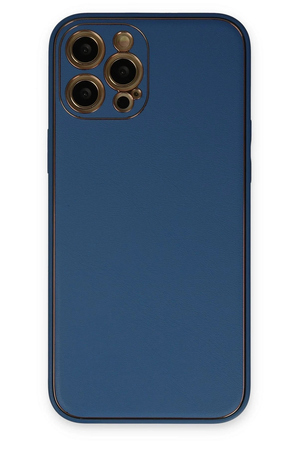 Mey İthalat® iPhone 12 Pro Max Kılıf Coco Deri Silikon Kapak - Açık Mavi