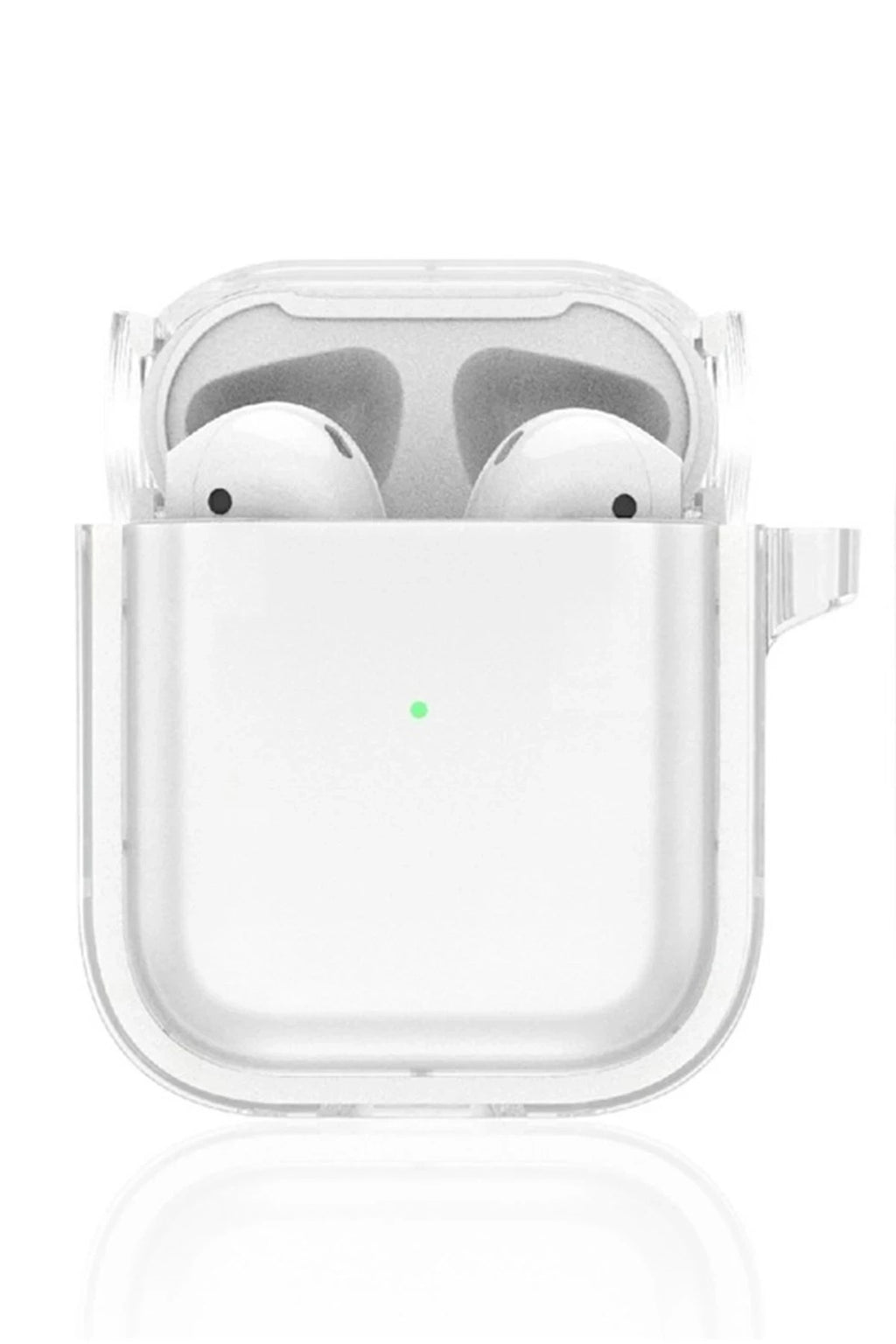 Mey İthalat® Airpods 4 (4.nesil) Shiny Şeffaf Kılıf - Beyaz